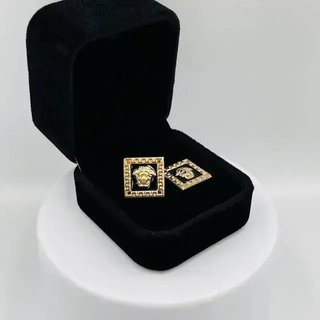 Pendientes Onix y Medusa Oro