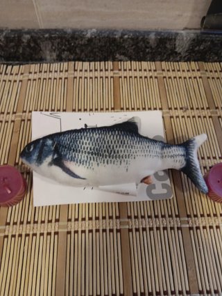Juguete para gato pez de tela