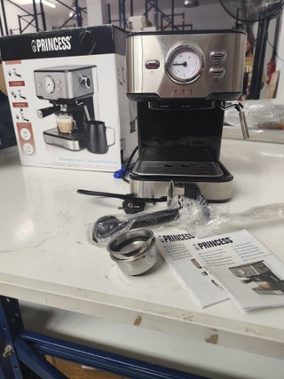 Cafetera Princess Espresso y Cápsulas 20 Bares