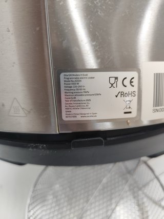 Olla programable Cecotec GM H Ovall 8L
