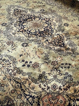 Tappeto lana vergine verde piu sicuro 280x200