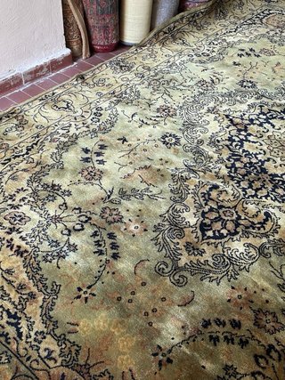 Tappeto lana vergine verde piu sicuro 280x200