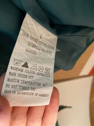 Chaqueta verde azulado