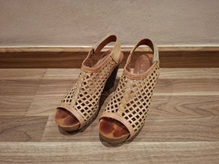 Zapatos de tacón Lorena Canals negros/grises