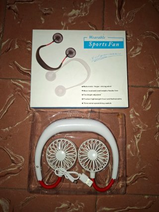 Ventilador de cuello deportivo portátil