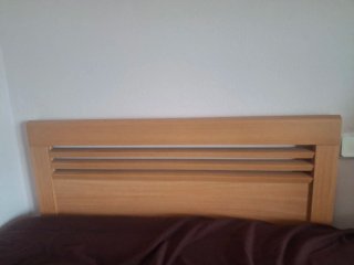 Cabezal cama de madera para colchón de 90cm