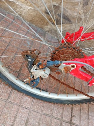 Bicicleta Roja Montaña,para piezas