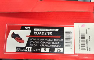 Zapatillas Ciclismo GS Roadster Naranja T41