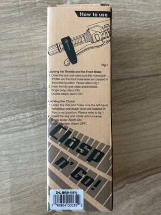 Candado Alarma ZOVii Moto