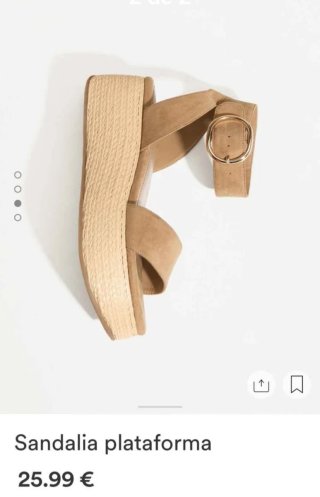 Sandalias plataforma beige