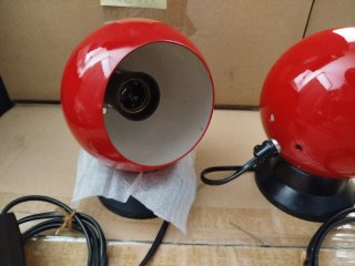 Lamparas (2) Lyskaer 239 Space Eye 70's Danmark