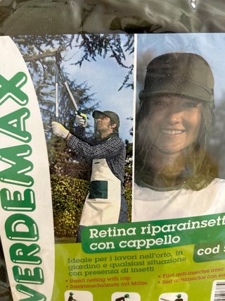 Retina anti-insetti con cappello Verdemax