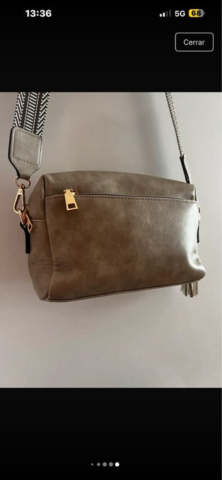Bolso bandolera Amazon color beige