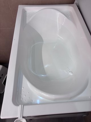 Bañera cambiador bebé estrellas gris