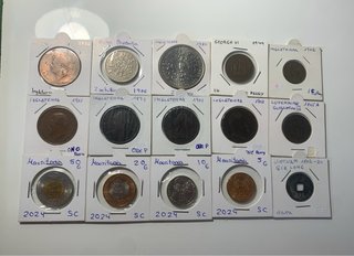 Lote de monedas del mundo
