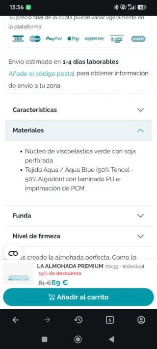 Almohada Marmota Azul y Blanca