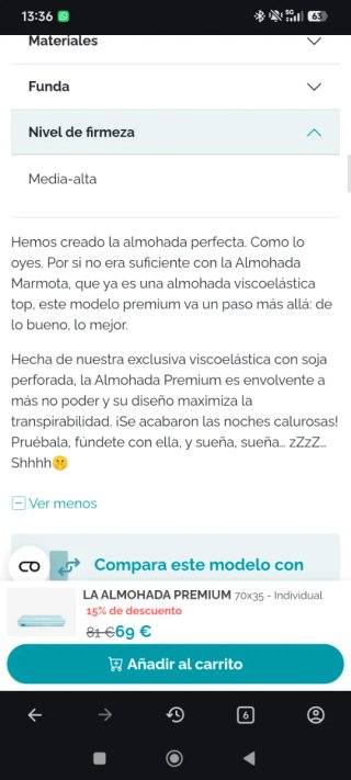 Almohada Marmota Azul y Blanca