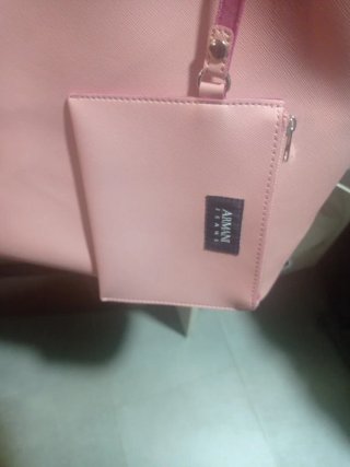 Bolso Armani Jeans Rosa con Monedero