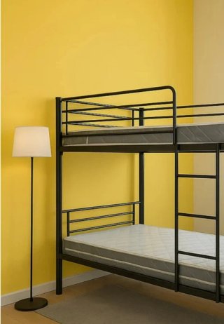 Cama litera de hierro reforzado