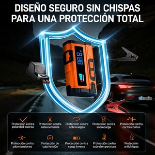 SIN ABRIR 3 en 1 Arrancador de Batería Coche 8000A