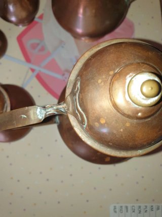 7 Bicchieri di Rame Vintage