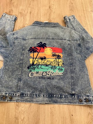 Cazadora vaquera Stitch Talla XL
