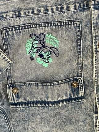 Cazadora vaquera Stitch Talla XL