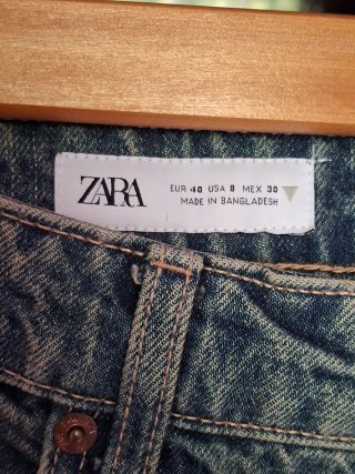 Pantaloni Zara Donna Blu