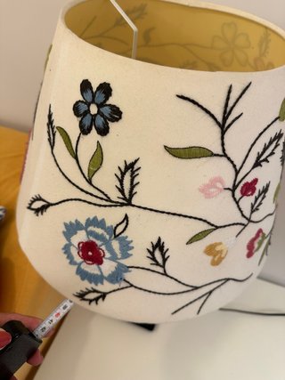 Lampada da tavolo Ikea tessuto floreale