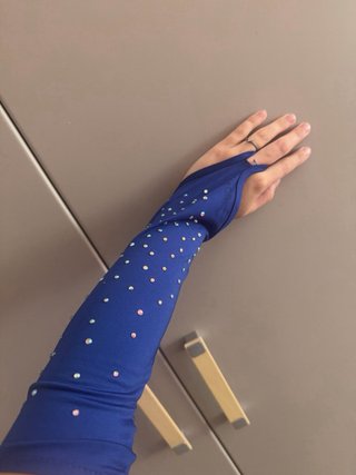Abito da ballo latino americano blu