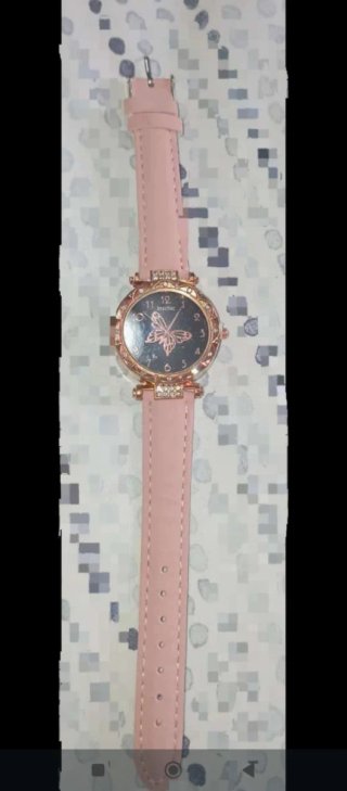Reloj de pulsera con mariposa