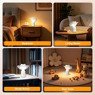 Lámpara nocturna LED 4000mAh con 3 tonos y memoria