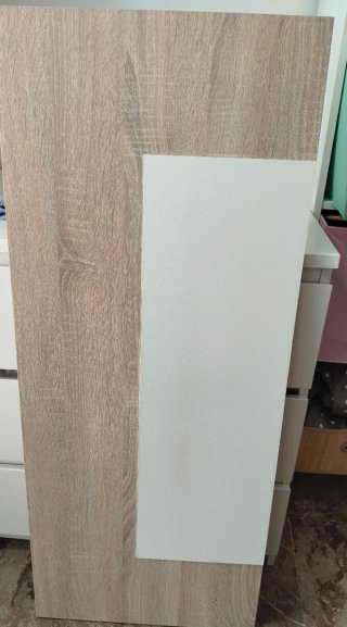 Cabecero Cama 90 Madera Beige/Blanco