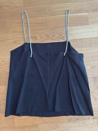Top Zara Tirantes Pedrería Talla XS