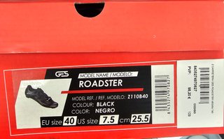 Zapatillas GES Roadstern Negras Talla 39 y 40