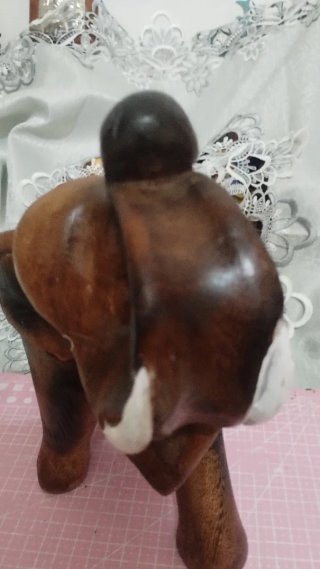 Statuetta Elefante Legno 30/35 cm
