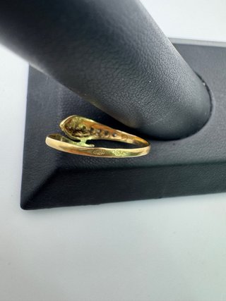 011-01-00560 ANILLO SERPIENTE CIRCONITAS ORO 18K