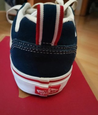 Zapatillas Vans Hombre Azul y Blanco