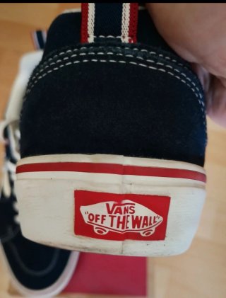 Zapatillas Vans Hombre Azul y Blanco