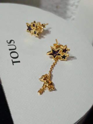 Pendientes estrellas multicolor