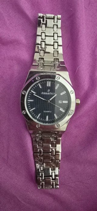 Reloj Audemars Piguet AP Cuarzo Plata Negro