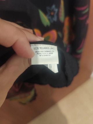 Top tirantes mujer flores negro,