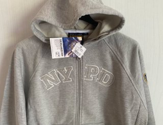 Felpa con cappuccio tg 14 anni bambino NYPD