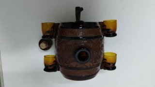 JUEGO LICORERA Y VASOS QUIJOTE