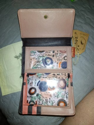Cartera Sweet Candy con diseño floral y violín