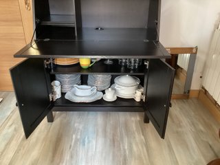 Escritorio Secreter Hemnes Ikea Negro