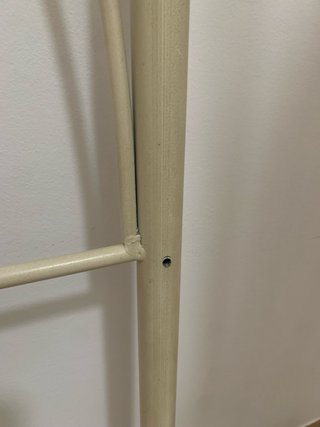 Cabecero de hierro forjado beige