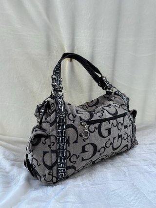 Bolso de hombro Vintage gran Logo Metálico retro