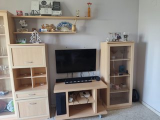 Mesa Comedor Negra con 6 Sillas