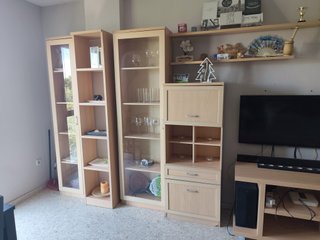 Mesa Comedor Negra con 6 Sillas
